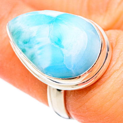 Larimar Rings handcrafted by Ana Silver Co - RING130996
