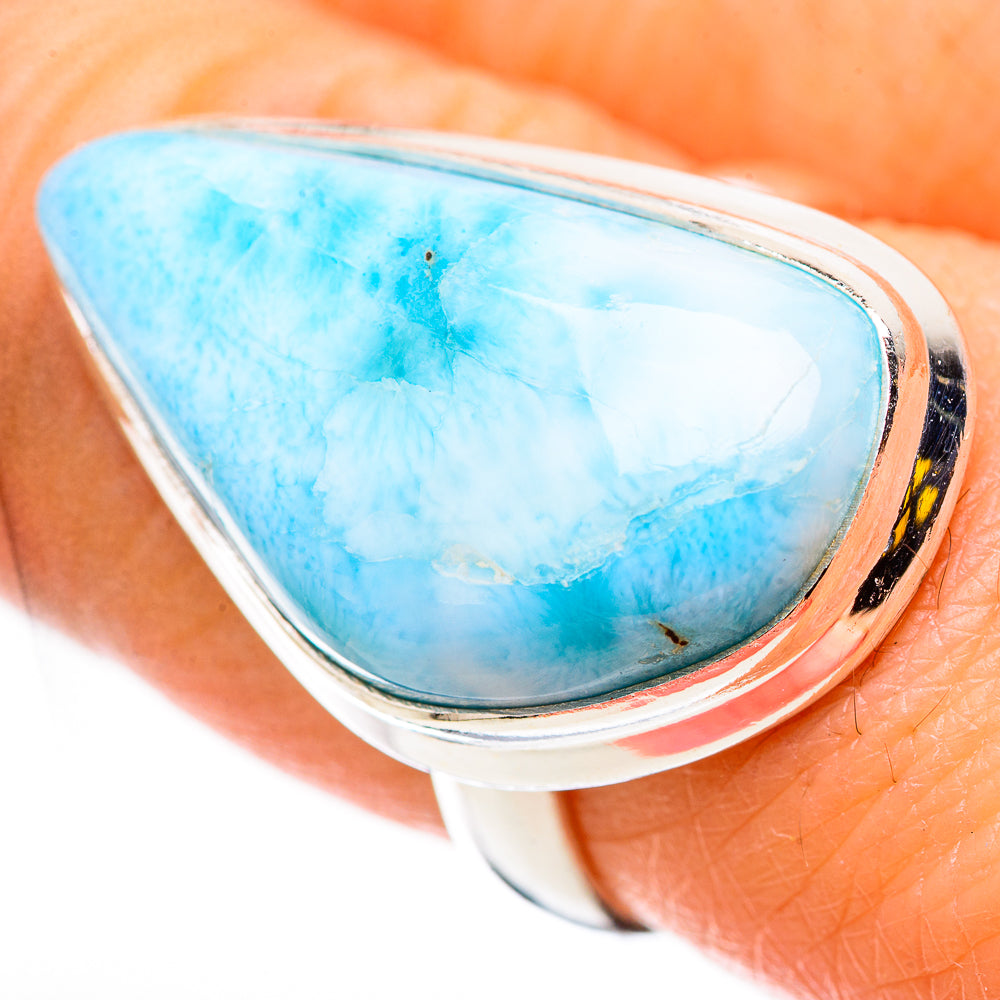 Larimar Rings handcrafted by Ana Silver Co - RING130997