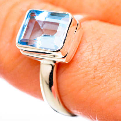 Blue Topaz Rings handcrafted by Ana Silver Co - RING131000