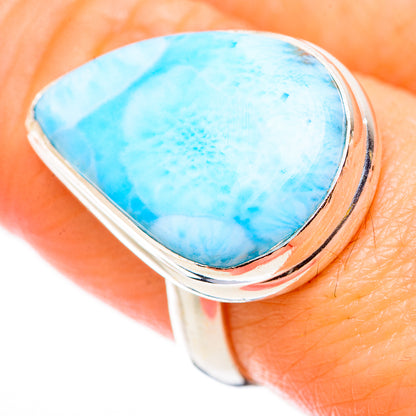 Larimar Rings handcrafted by Ana Silver Co - RING131006
