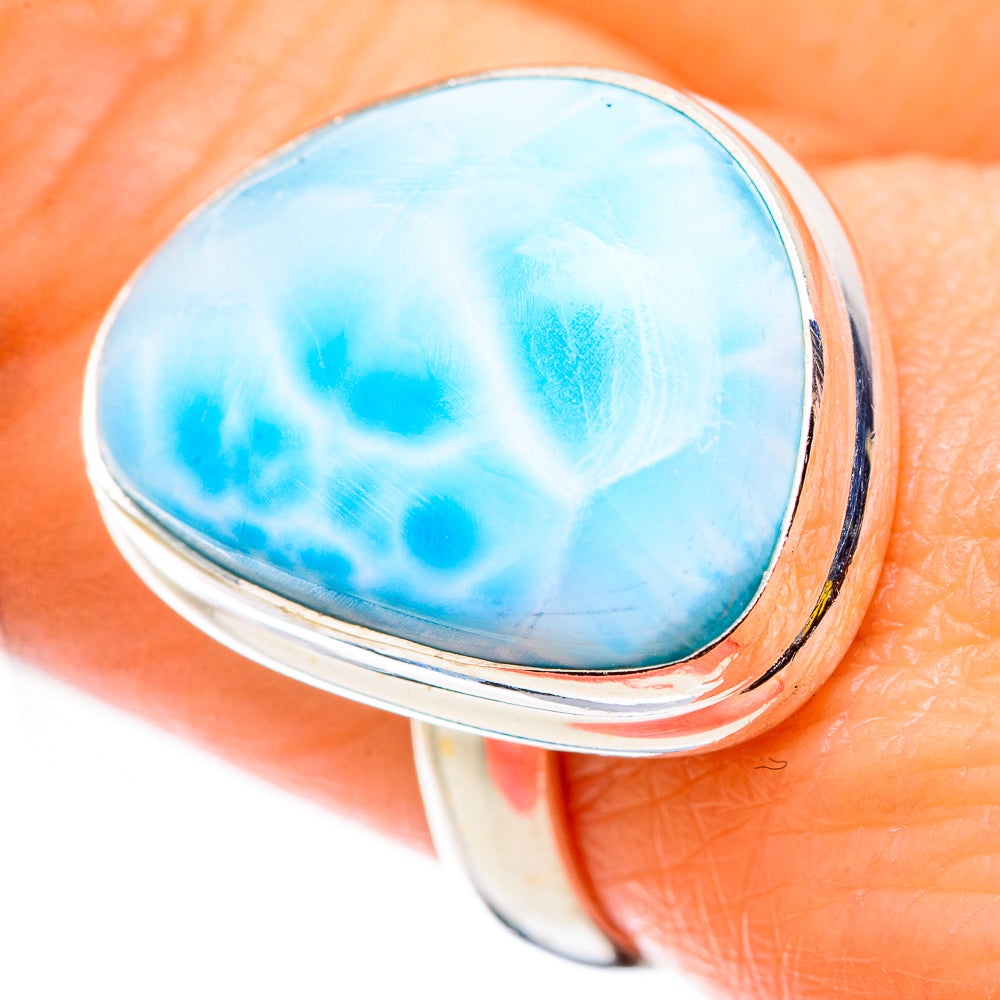 Larimar Rings handcrafted by Ana Silver Co - RING131009