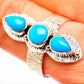 Sleeping Beauty Turquoise Rings handcrafted by Ana Silver Co - RING131012