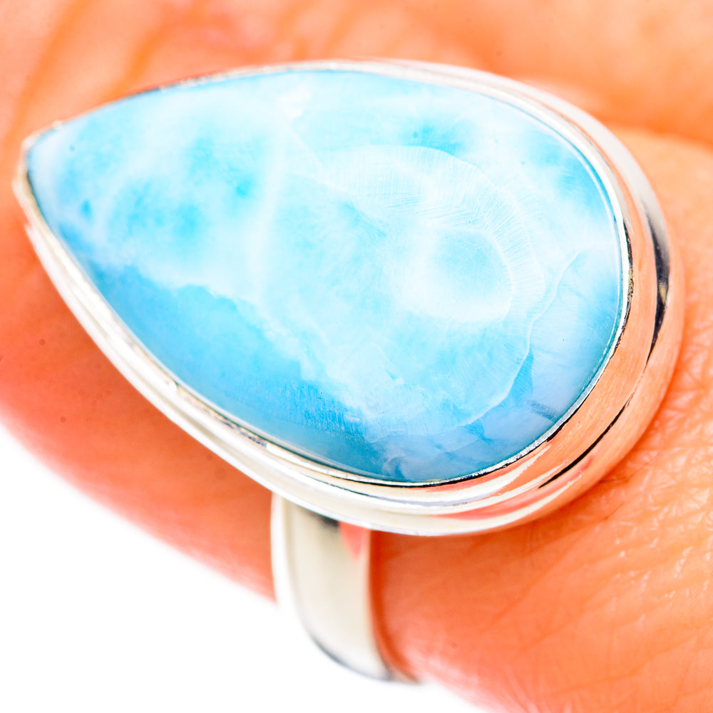 Larimar Rings handcrafted by Ana Silver Co - RING131022