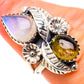 Rainbow Moonstone Rings handcrafted by Ana Silver Co - RING131025