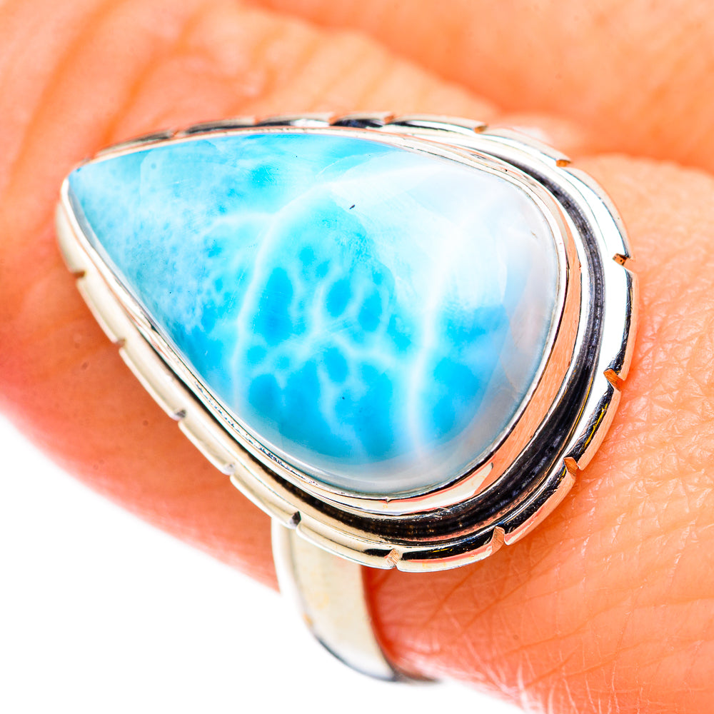 Larimar Rings handcrafted by Ana Silver Co - RING131031