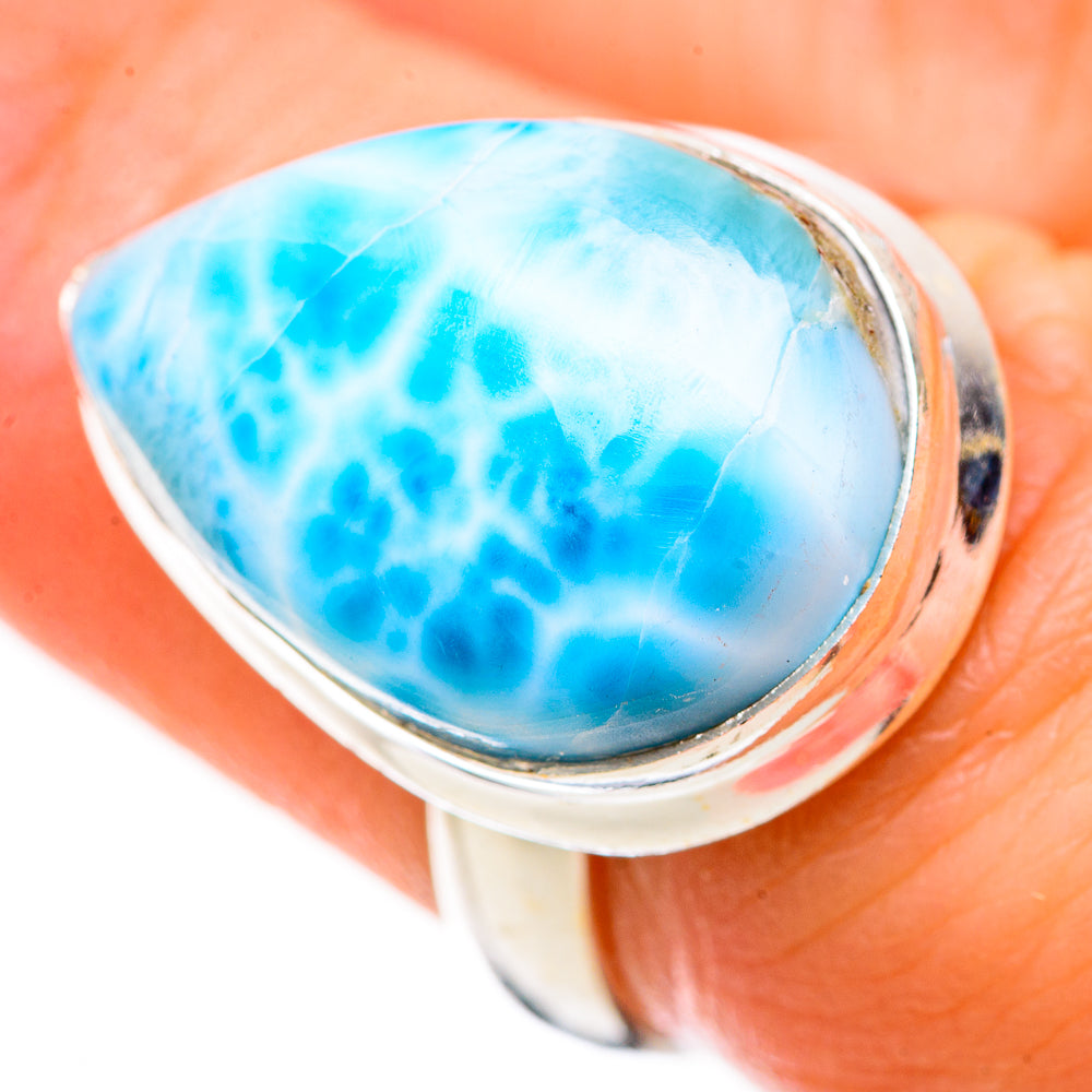 Larimar Rings handcrafted by Ana Silver Co - RING131035