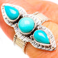 Sleeping Beauty Turquoise Rings handcrafted by Ana Silver Co - RING131044