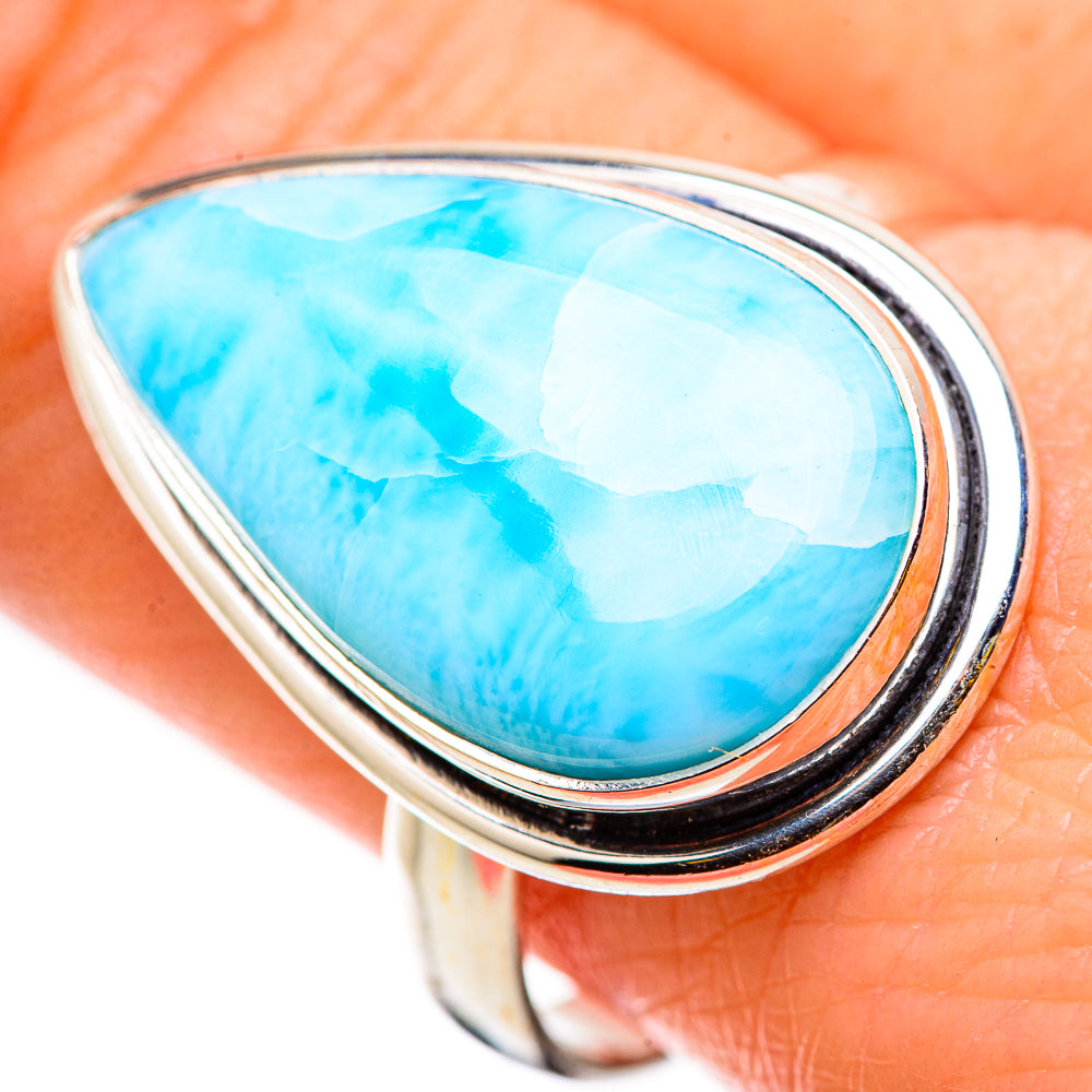 Larimar Rings handcrafted by Ana Silver Co - RING131057