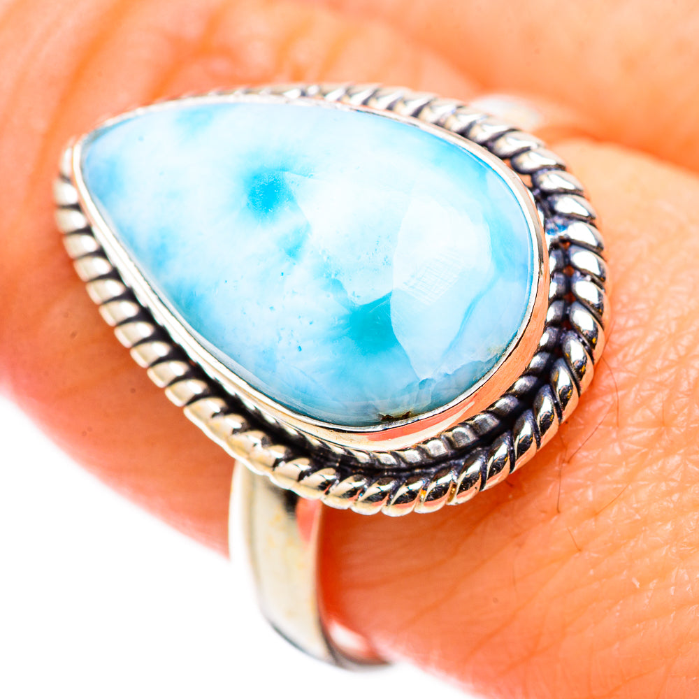 Larimar Rings handcrafted by Ana Silver Co - RING131065