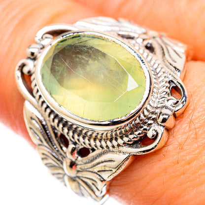 Prehnite Rings handcrafted by Ana Silver Co - RING131072