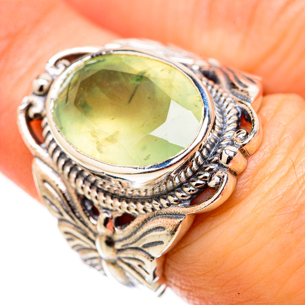 Prehnite Rings handcrafted by Ana Silver Co - RING131081