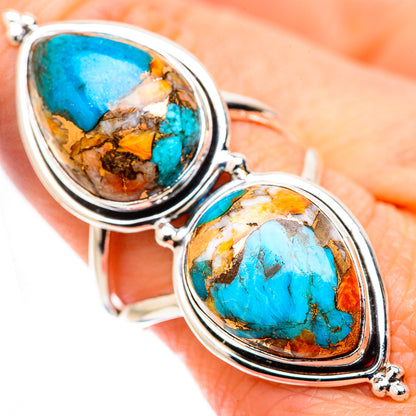 Spiny Oyster Turquoise Rings handcrafted by Ana Silver Co - RING131107