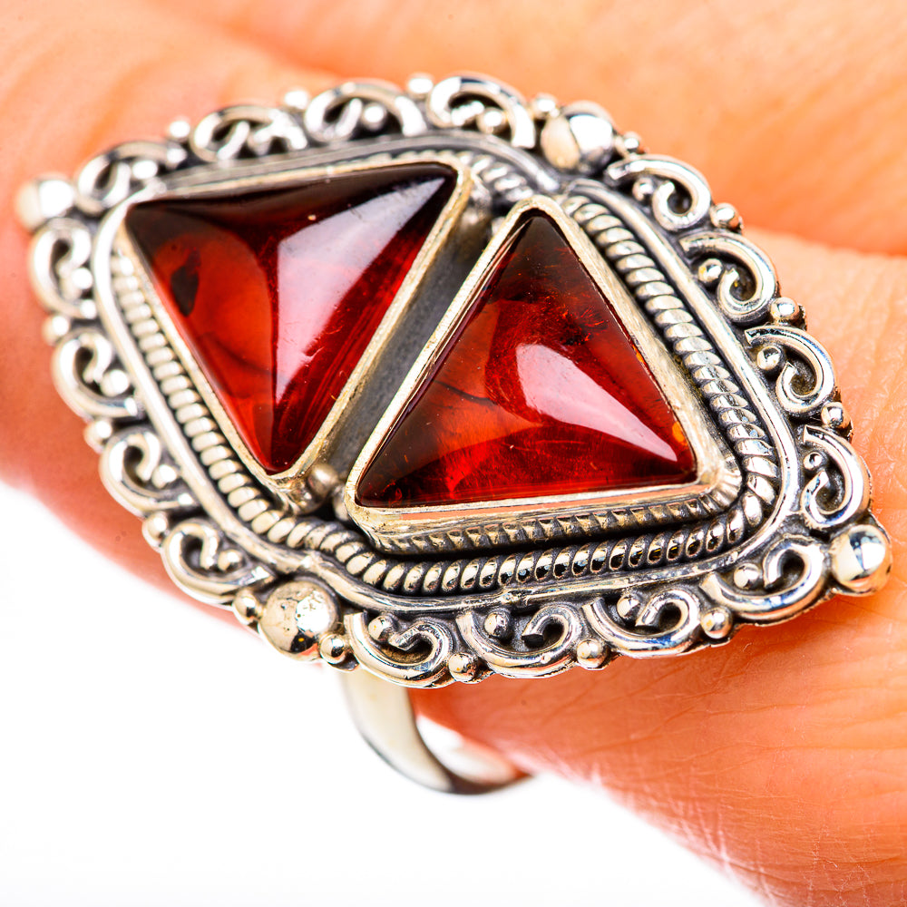 Baltic Amber Rings handcrafted by Ana Silver Co - RING131112
