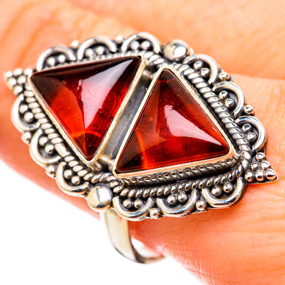 Baltic Amber Rings handcrafted by Ana Silver Co - RING131123