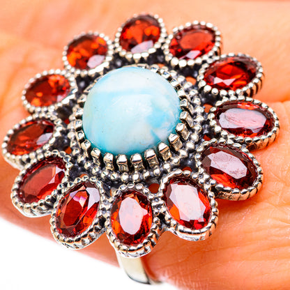 Larimar Rings handcrafted by Ana Silver Co - RING131128