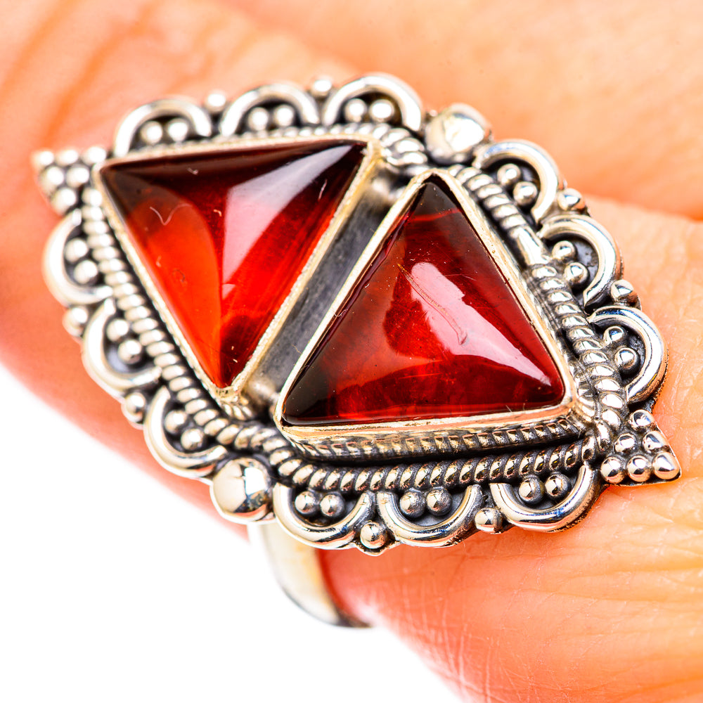 Baltic Amber Rings handcrafted by Ana Silver Co - RING131132