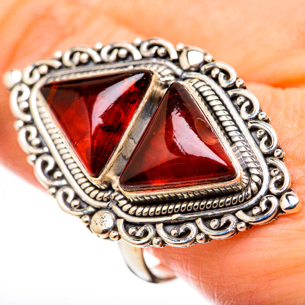 Baltic Amber Rings handcrafted by Ana Silver Co - RING131133