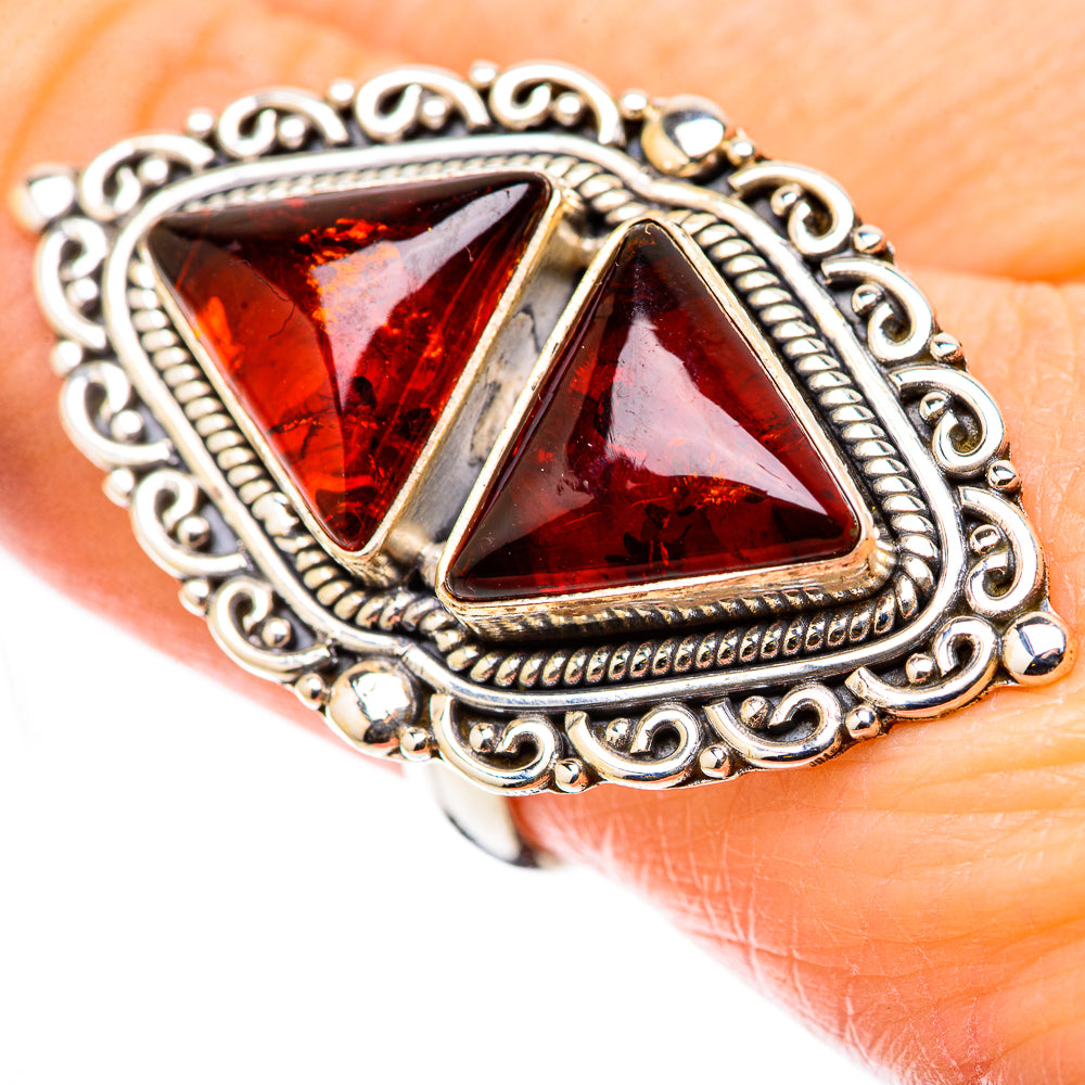 Baltic Amber Rings handcrafted by Ana Silver Co - RING131138