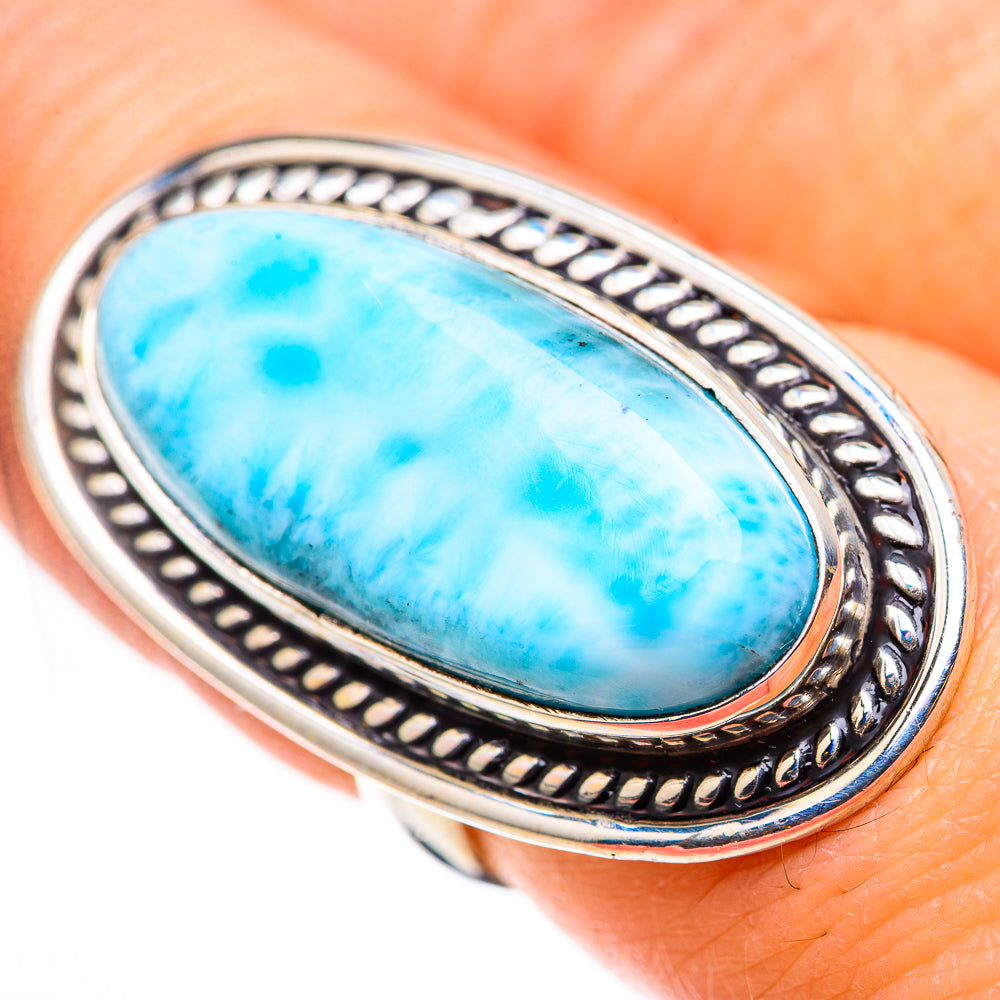 Larimar Rings handcrafted by Ana Silver Co - RING131139