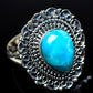 Larimar Rings handcrafted by Ana Silver Co - RING13114