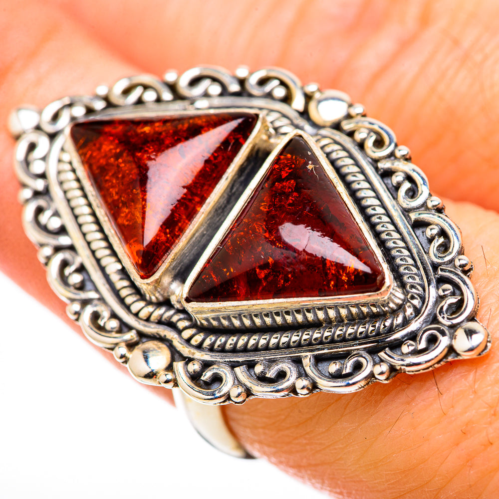 Baltic Amber Rings handcrafted by Ana Silver Co - RING131148