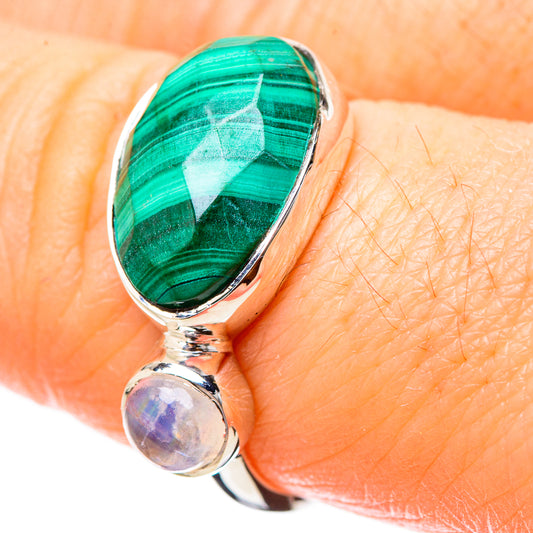 Malachite Rings handcrafted by Ana Silver Co - RING131153