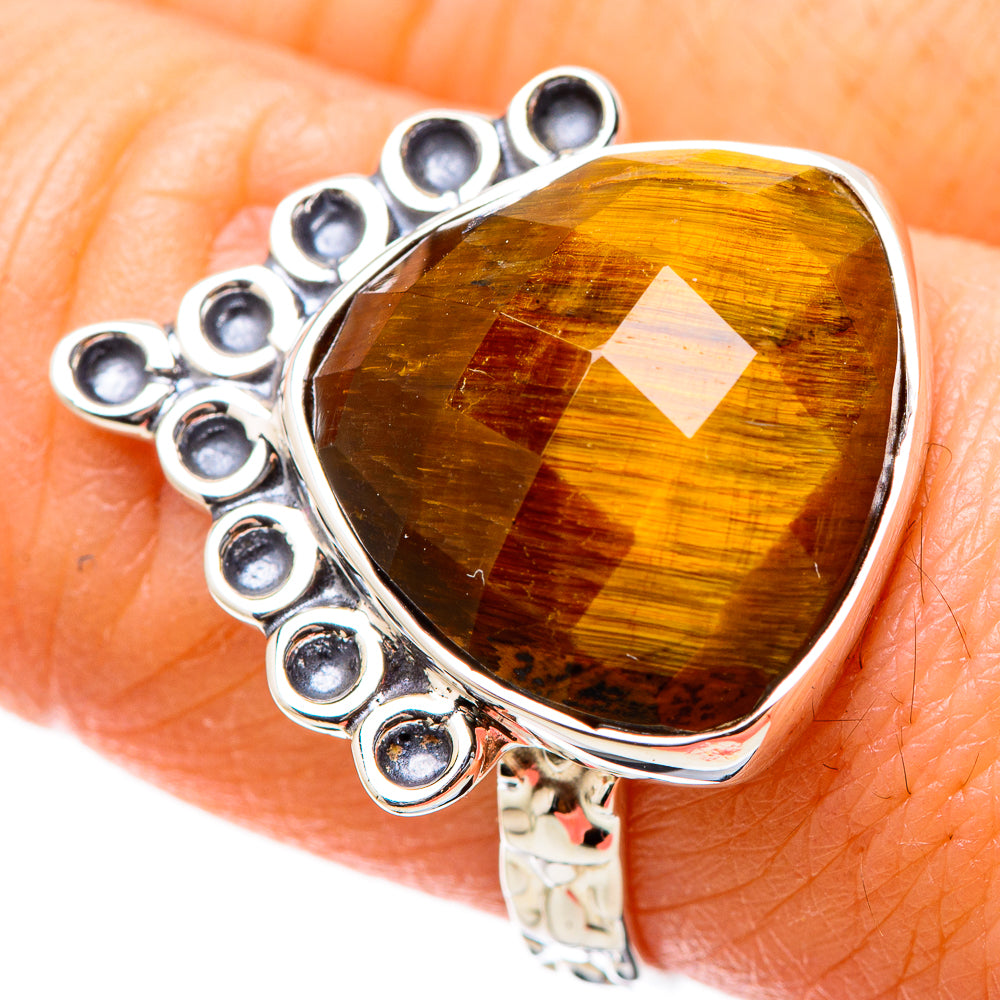 Tiger Eye Rings handcrafted by Ana Silver Co - RING131155