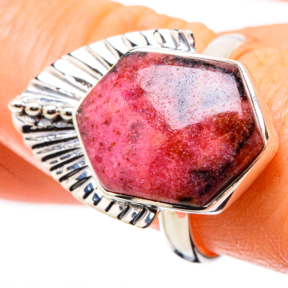 Rhodonite Rings handcrafted by Ana Silver Co - RING131159