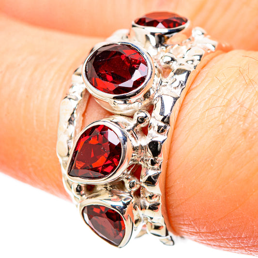 Garnet Rings handcrafted by Ana Silver Co - RING131161