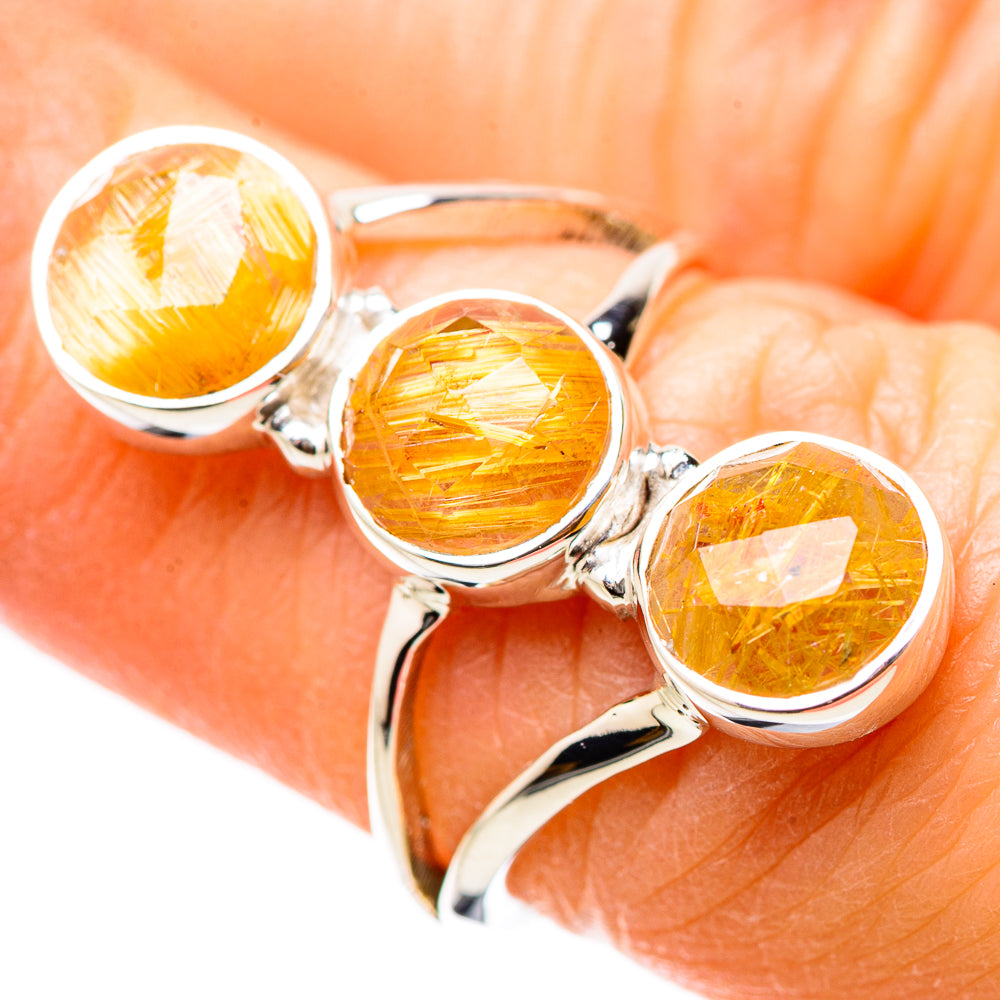 Rutilated Quartz Rings handcrafted by Ana Silver Co - RING131165