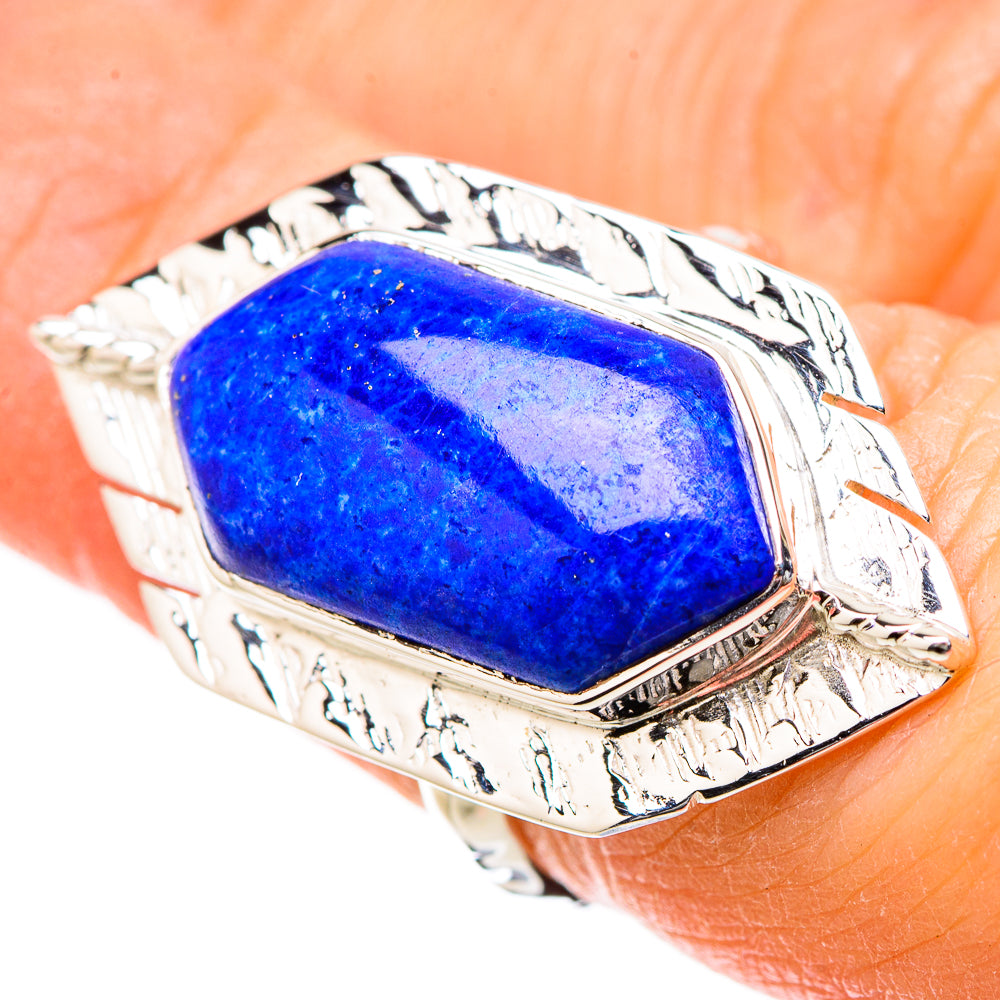 Lapis Lazuli Rings handcrafted by Ana Silver Co - RING131173