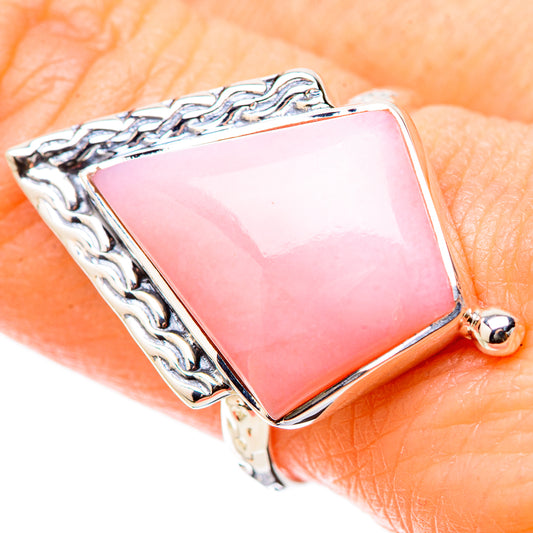 Pink Opal Rings handcrafted by Ana Silver Co - RING131179