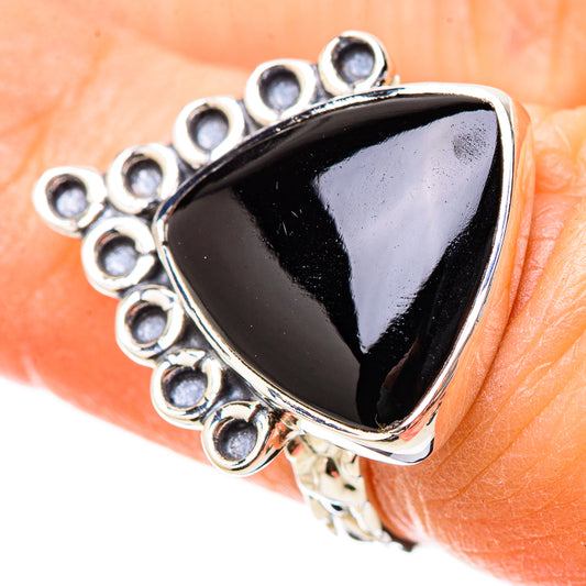 Black Onyx Rings handcrafted by Ana Silver Co - RING131183