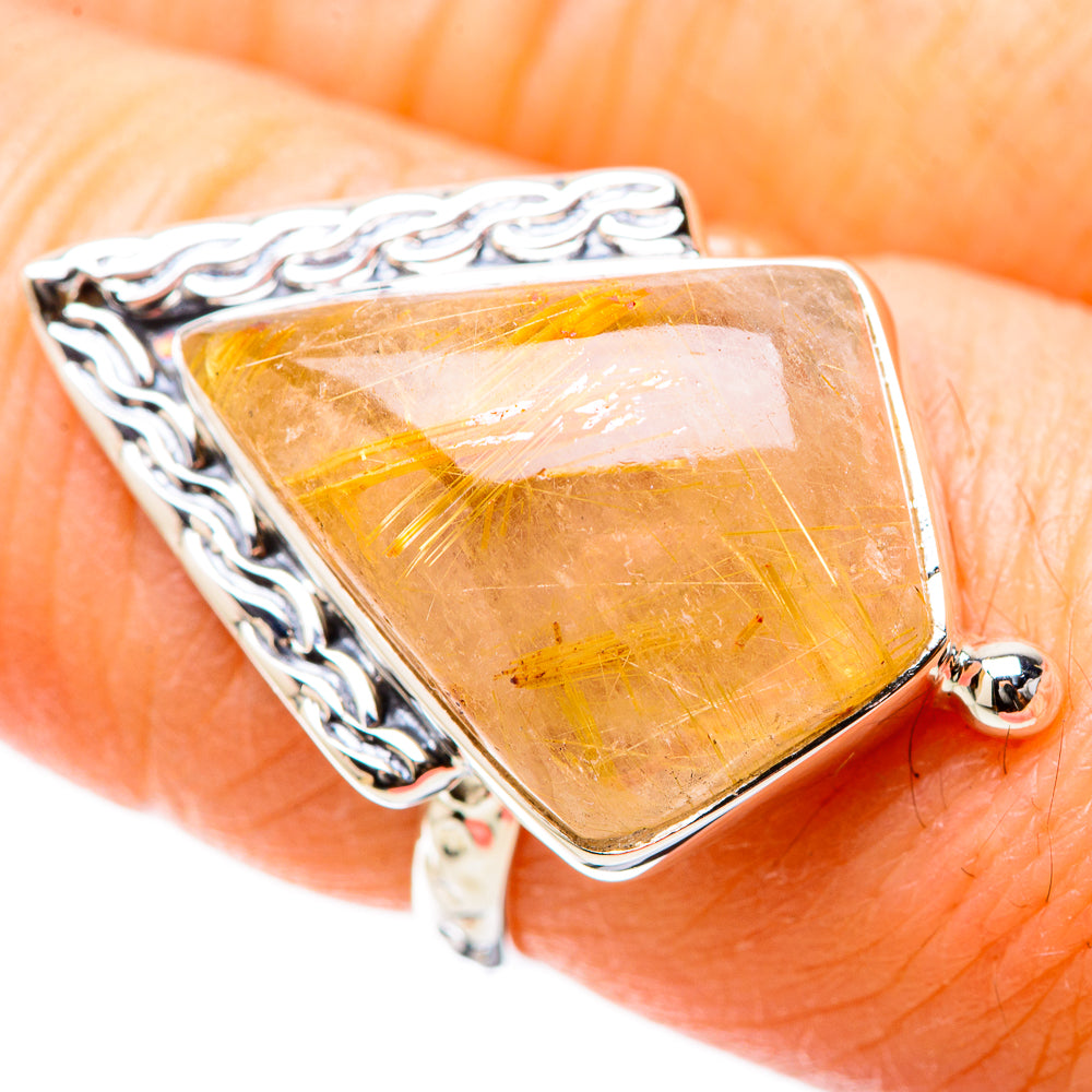 Rutilated Quartz Rings handcrafted by Ana Silver Co - RING131189