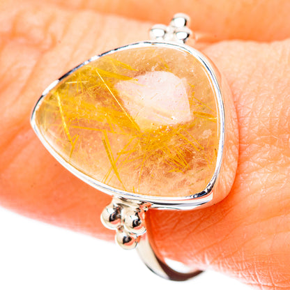 Rutilated Quartz Rings handcrafted by Ana Silver Co - RING131190