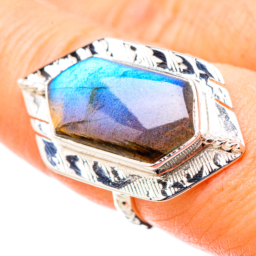 Labradorite Rings handcrafted by Ana Silver Co - RING131192