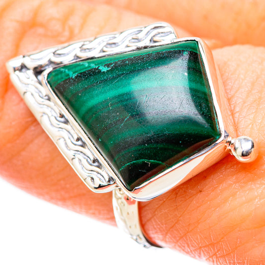 Malachite Rings handcrafted by Ana Silver Co - RING131197