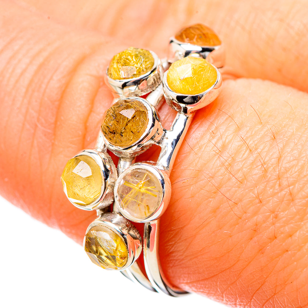Rutilated Quartz Rings handcrafted by Ana Silver Co - RING131202