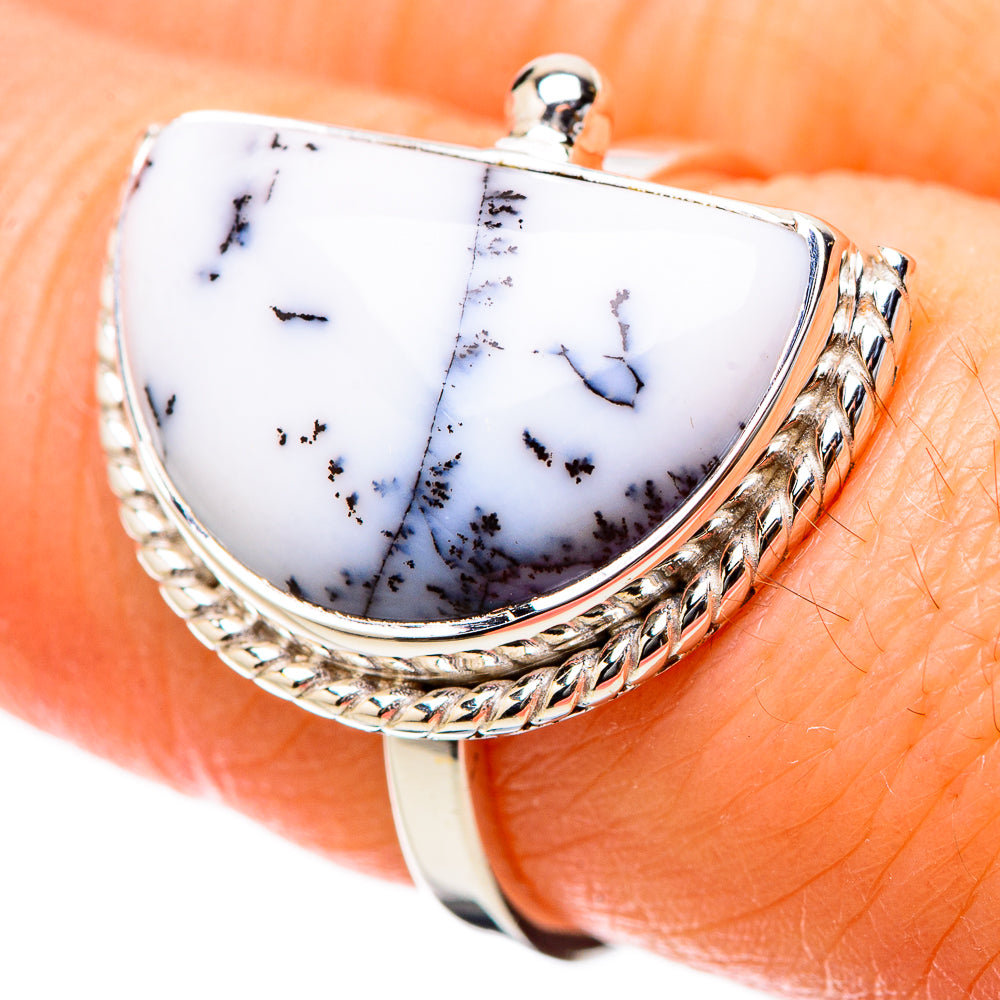 Dendritic Opal Rings handcrafted by Ana Silver Co - RING131204