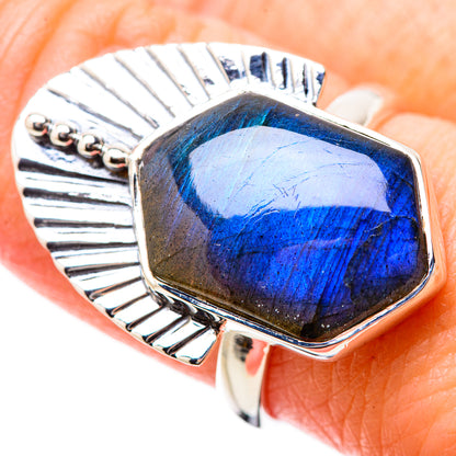 Labradorite Rings handcrafted by Ana Silver Co - RING131211