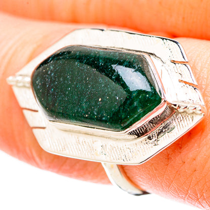 Green Aventurine Rings handcrafted by Ana Silver Co - RING131213