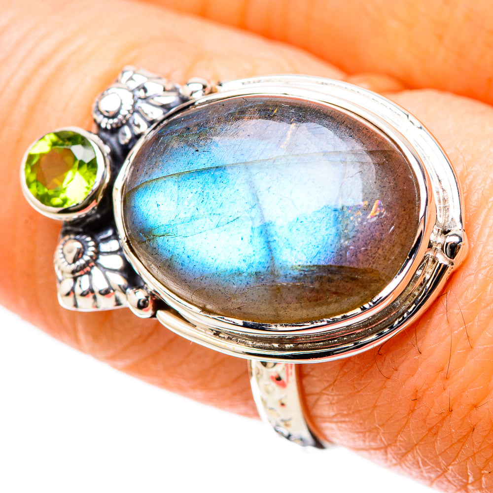 Labradorite Rings handcrafted by Ana Silver Co - RING131218