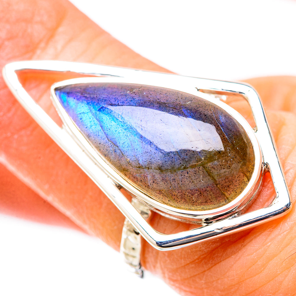 Labradorite Rings handcrafted by Ana Silver Co - RING131220