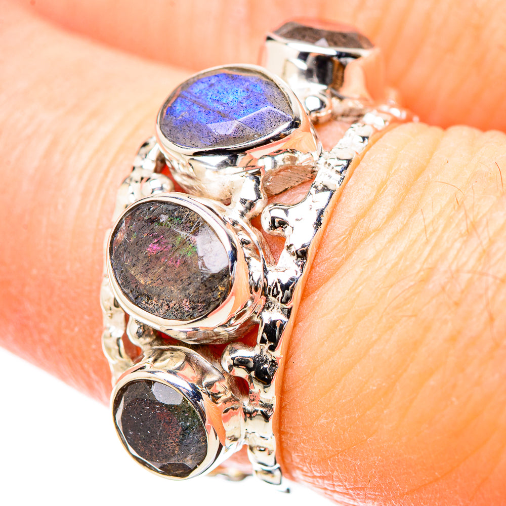 Labradorite Rings handcrafted by Ana Silver Co - RING131228