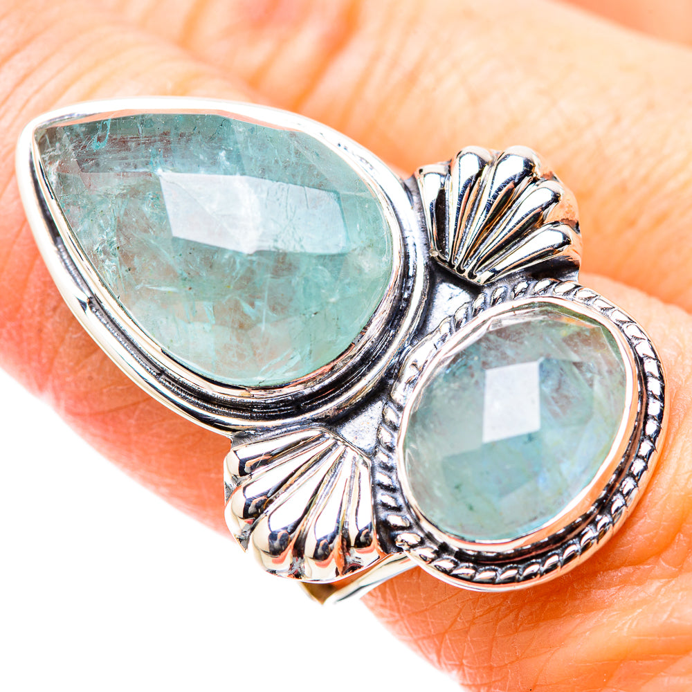 Aquamarine Rings handcrafted by Ana Silver Co - RING131259