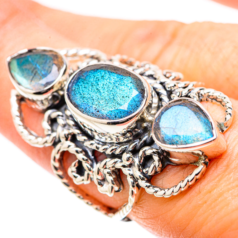 Labradorite Rings handcrafted by Ana Silver Co - RING131272