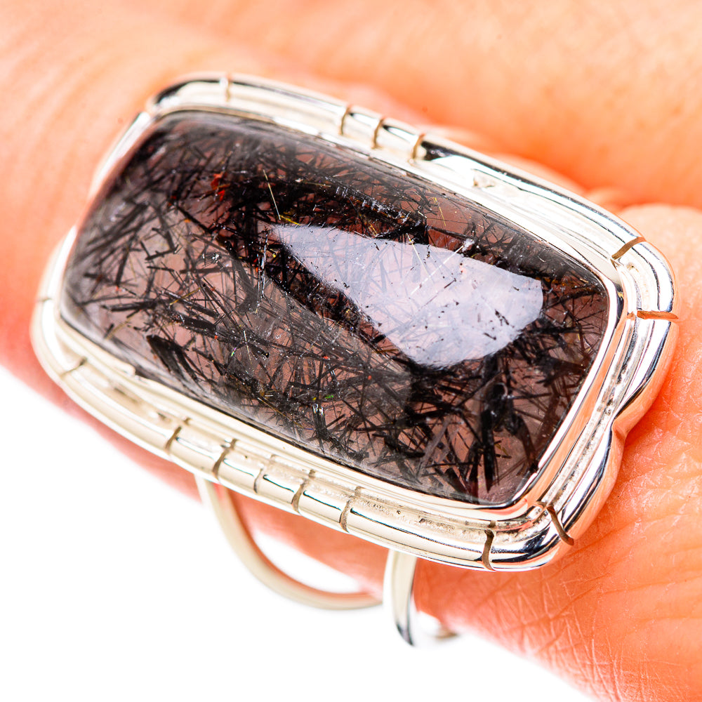 Tourmalinated Quartz Rings handcrafted by Ana Silver Co - RING131284