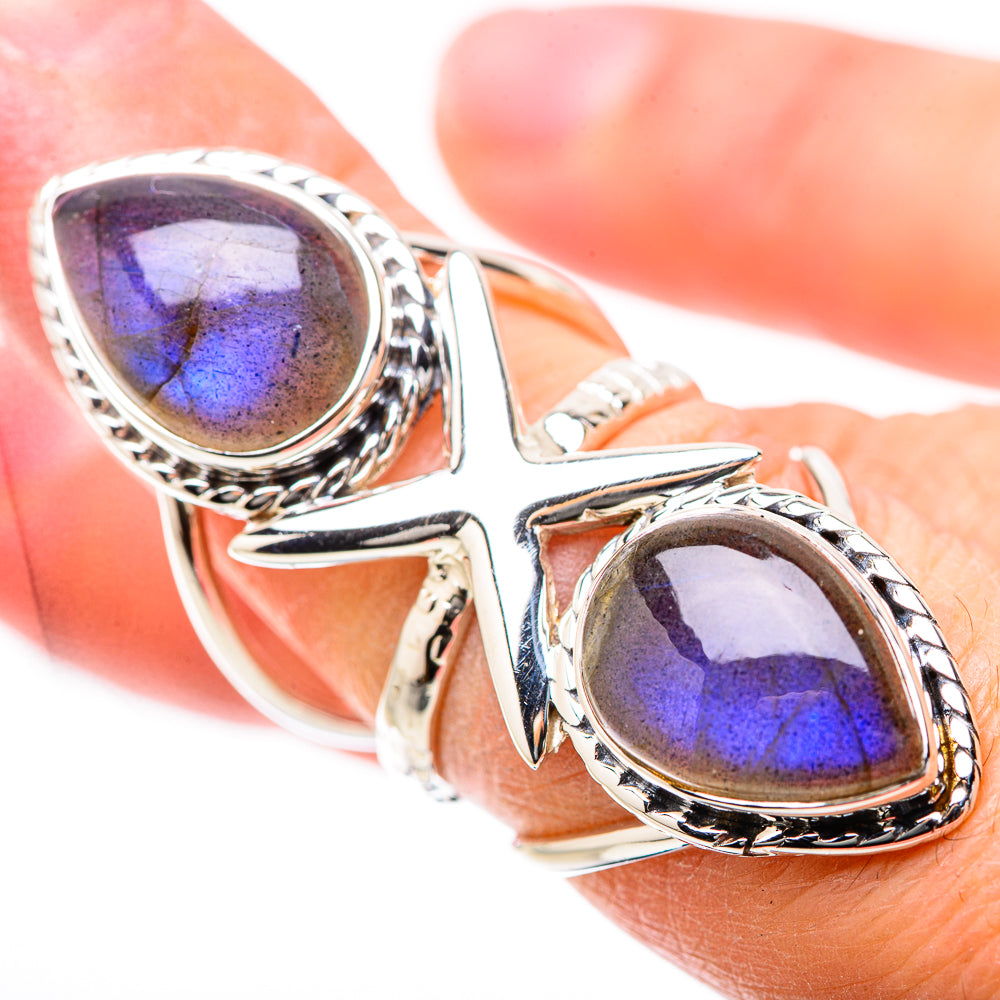 Labradorite Rings handcrafted by Ana Silver Co - RING131291