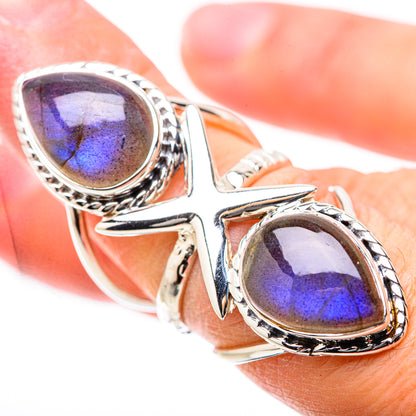 Labradorite Rings handcrafted by Ana Silver Co - RING131291