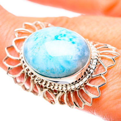 Larimar Rings handcrafted by Ana Silver Co - RING131294